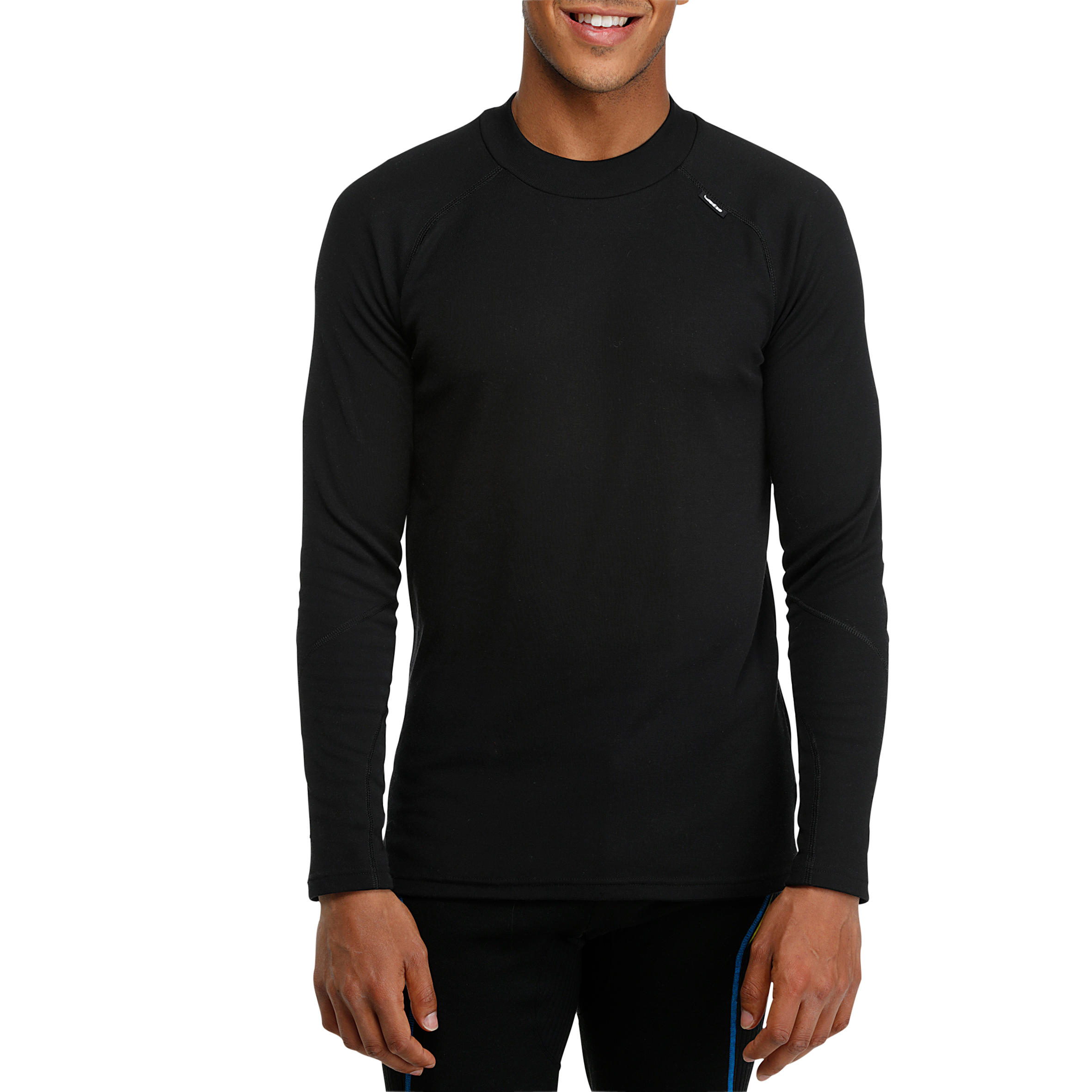 Термобелье (верх) лыжное мужское черное 100 - Decathlon